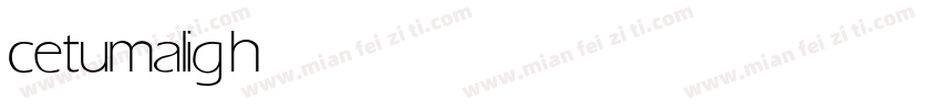 cetuma light字体转换